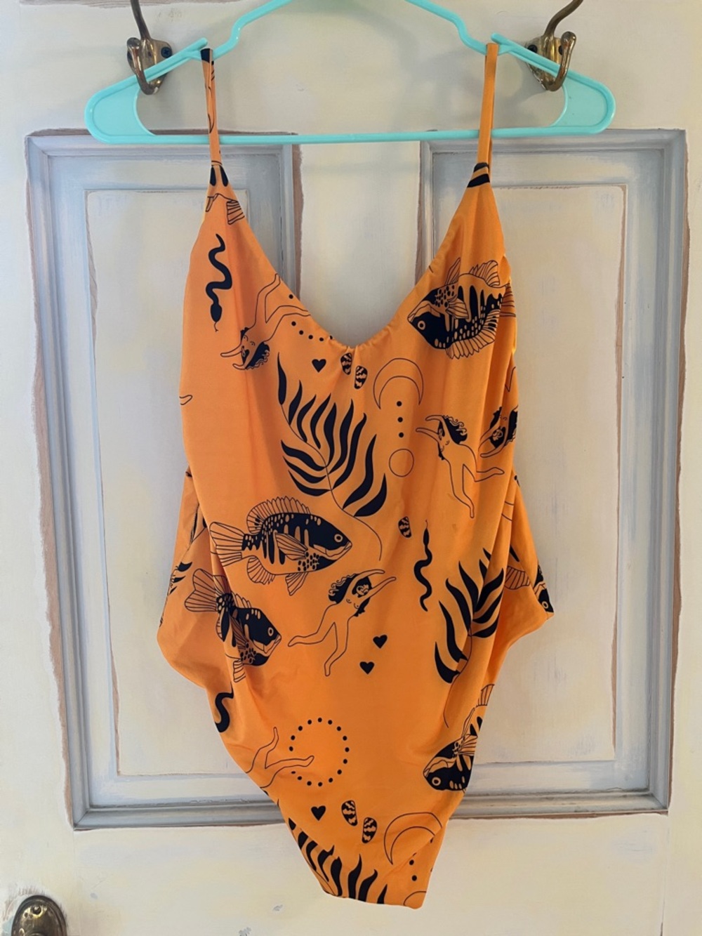 Lookabout Strappy One-Piece Swimsuit in Yellow - Picture 3 of 5